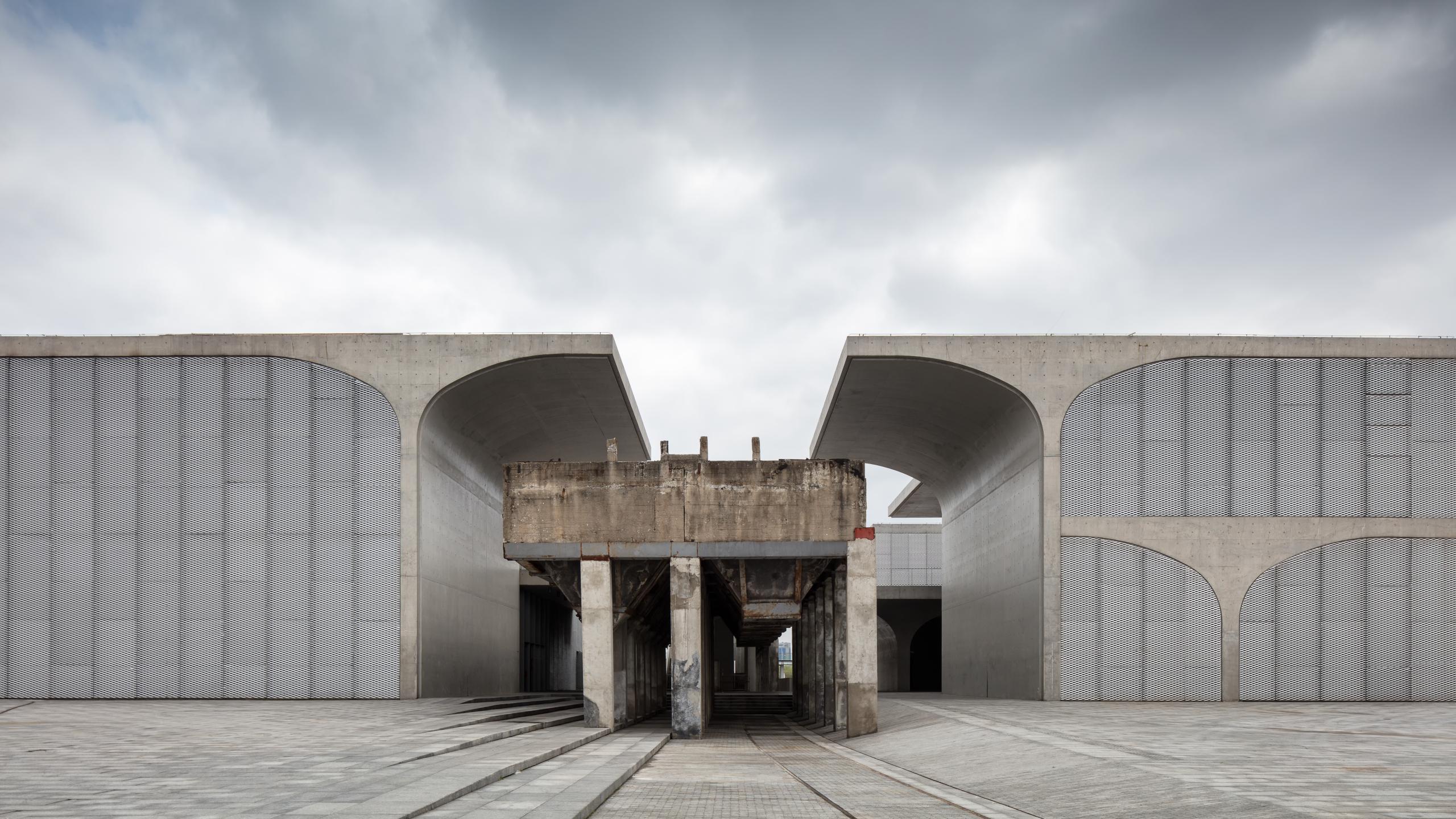 Photograph of Long Museum West Bund, designed by Atelier Deshaus and located in Shanghai, China
