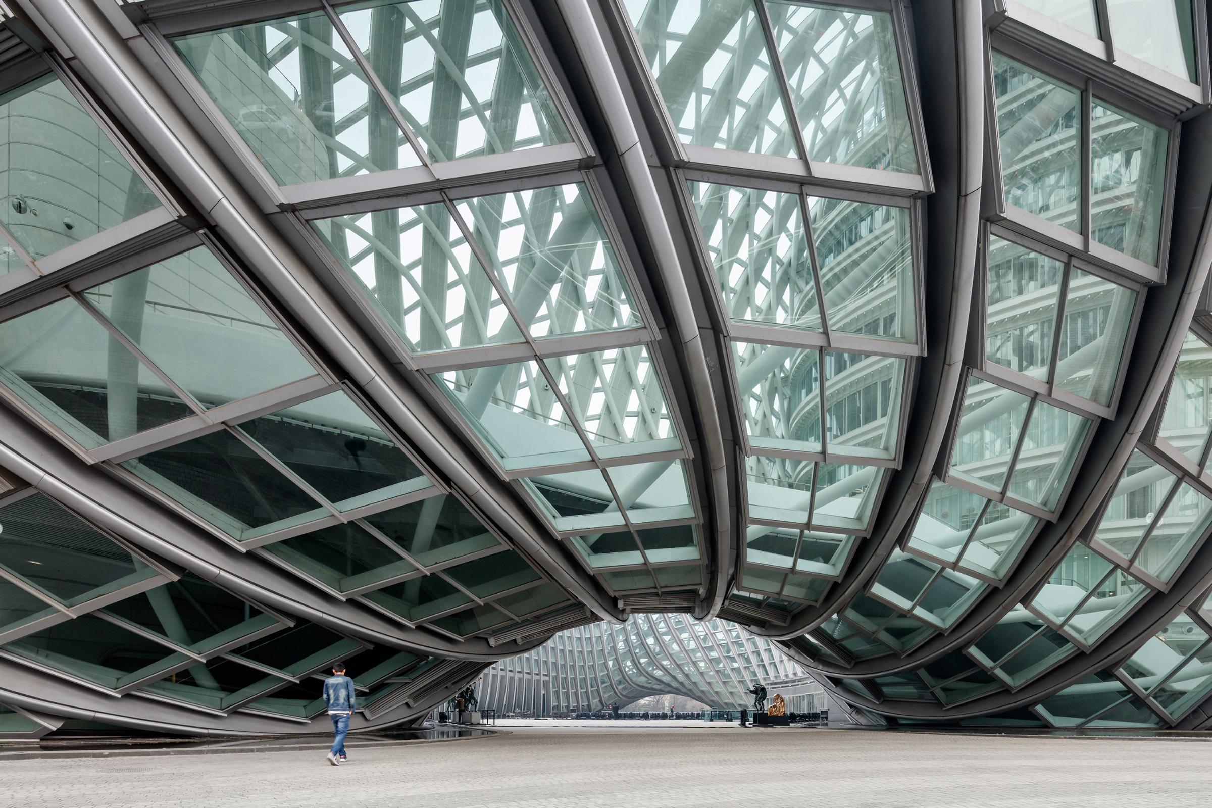 Photograph of Phoenix International Media Center, designed by BIAD UFo and located in Beijing, China